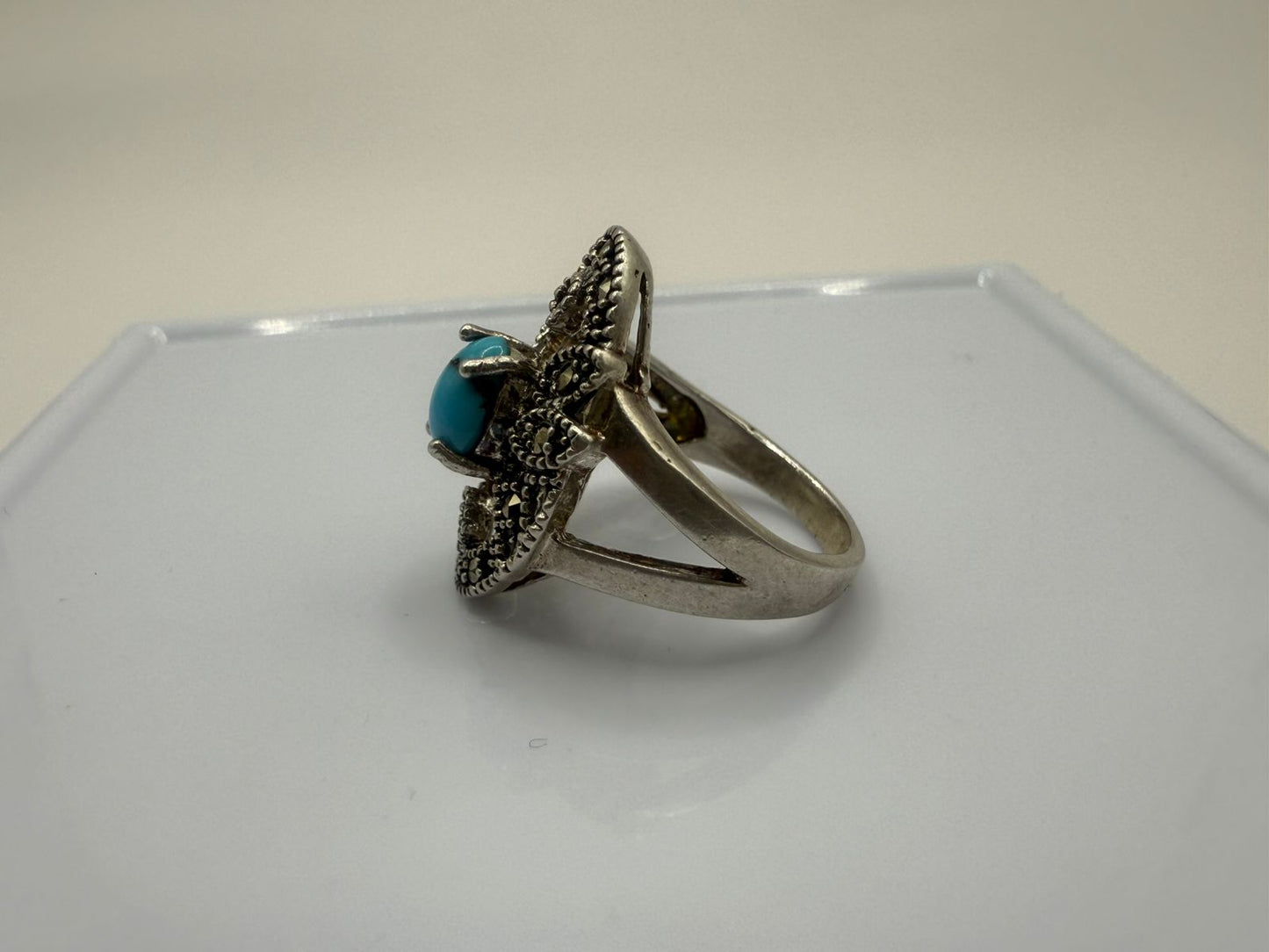Sterling Silver Ring with Natural Turquoise stone