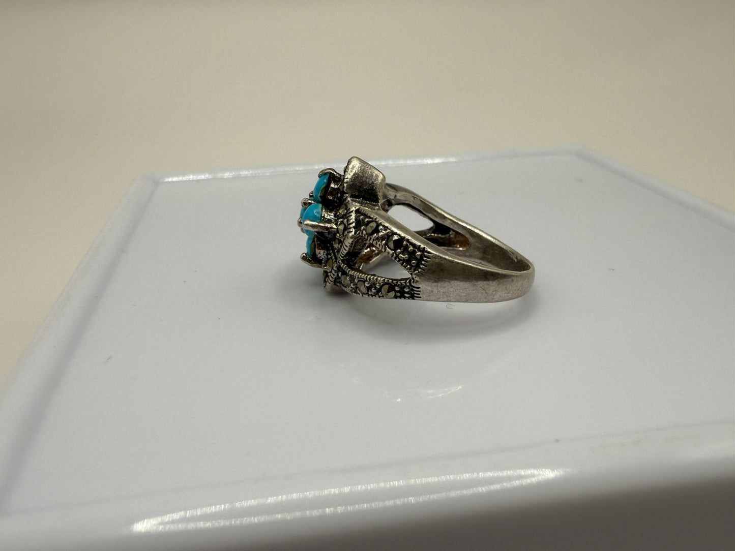 Sterling Silver Ring with Natural Turquoise stone