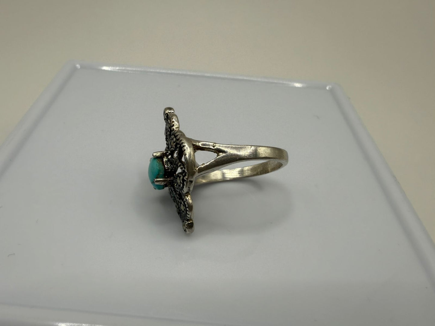 Sterling Silver Ring with Natural Turquoise stone