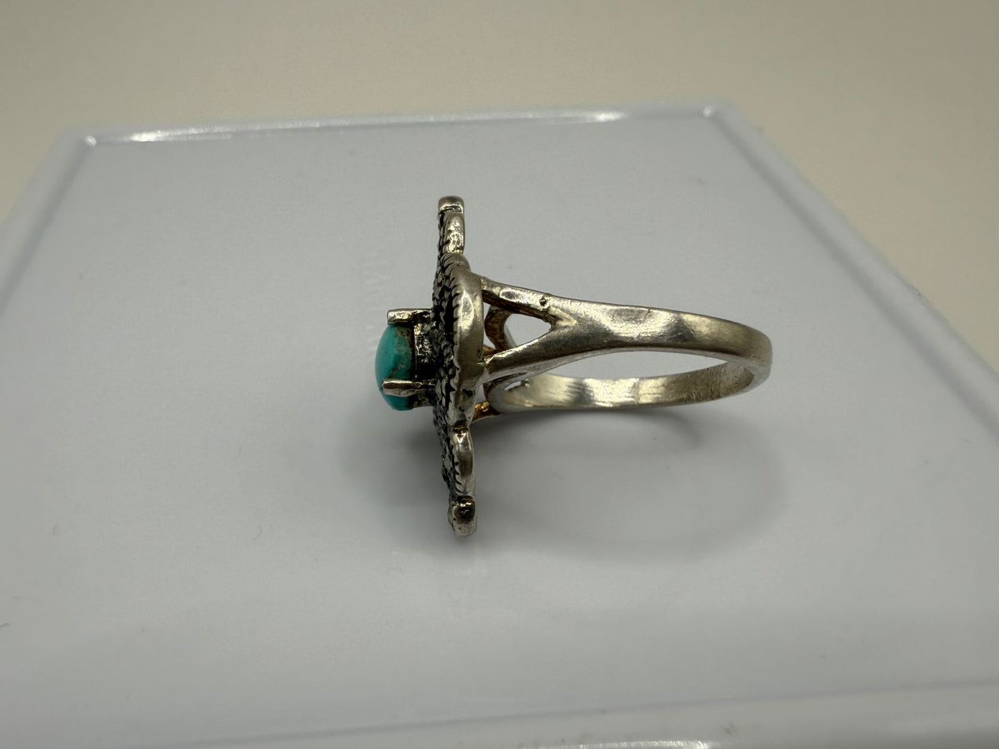 Sterling Silver Ring with Natural Turquoise stone