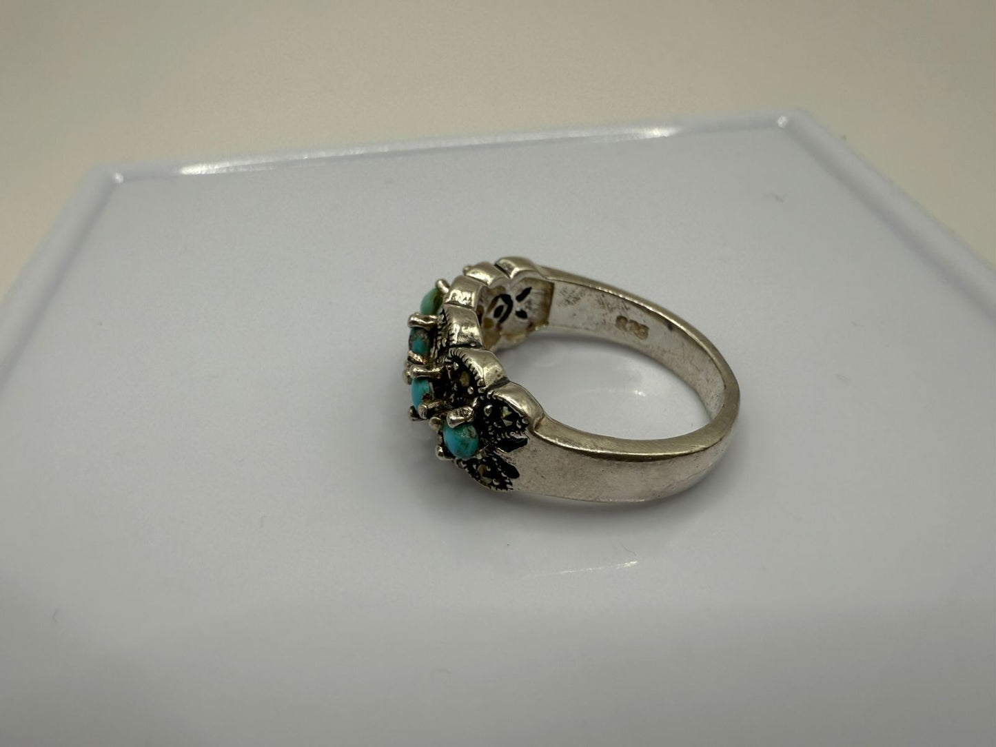 Sterling Silver Ring with Natural Turquoise stone
