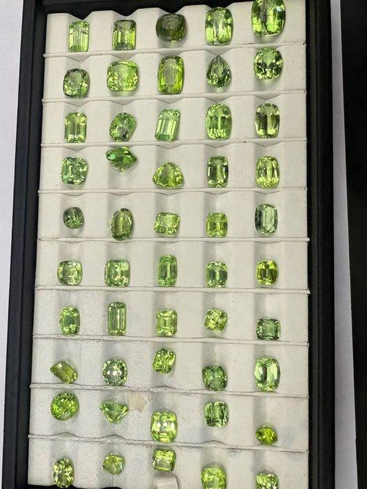 Peridots dark green