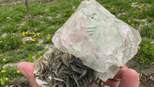 Natural Pink Mineral Specimen with Mica – Nagar, Pakistan